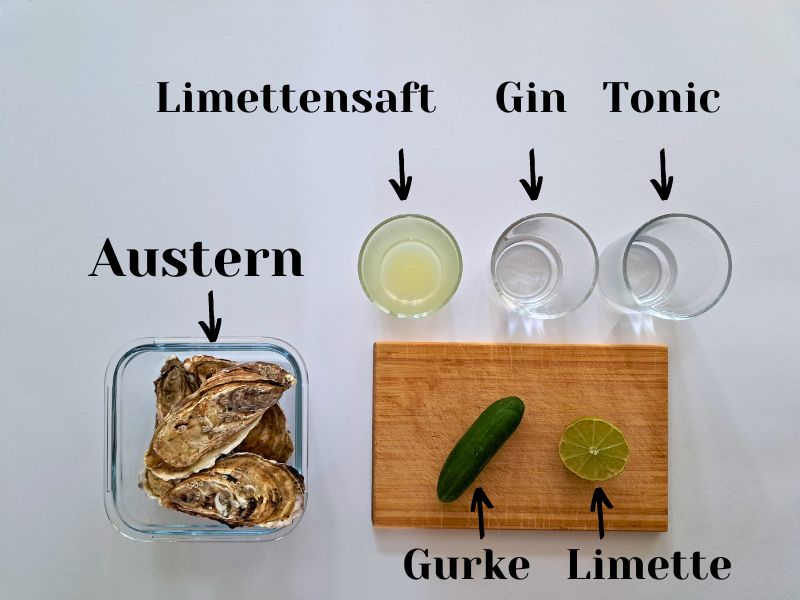 Austern Gin Tonic Zutaten